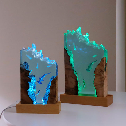 Ocean Diver-Shark Lamp
